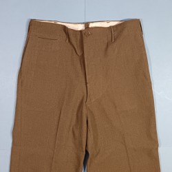 PANTALON US TROUPE MOUTARDE MODELE 1937 ETIQUETTE DATEE 1943 TAILLE W34-L35 UNIFORME GI TOUR DE TAILLE 100 cm